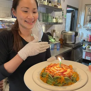 Bake Salmon birthday cake