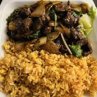 75. French Style Filet Mignon on Rice