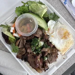 Grilled Pork with Fried Egg on Rice | 10/18/24