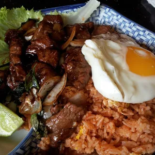 75. French Style Filet Mignon on Rice