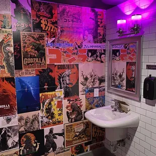 Inside the larger accessible bathroom