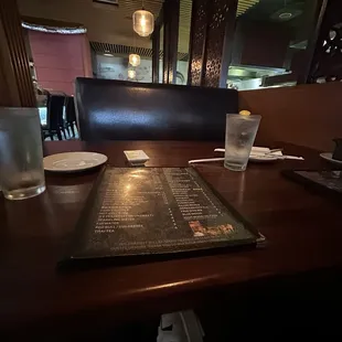 interior, sushi and sashimi