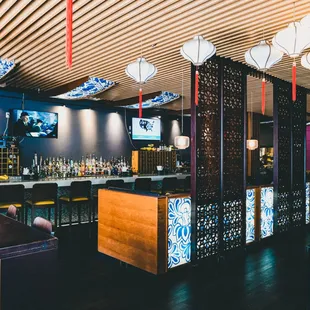 the interior of a restaurant