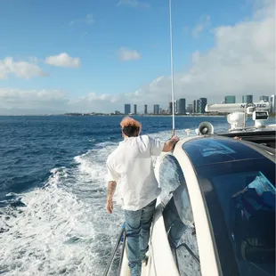 The most beautiful clear skies with a gorgeous yacht day