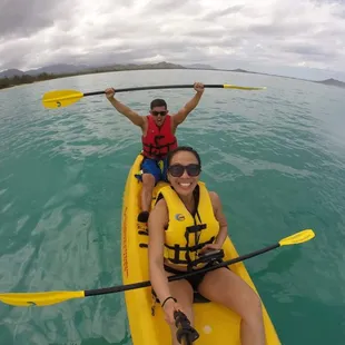 Putting our dragonboat skills to work ;)