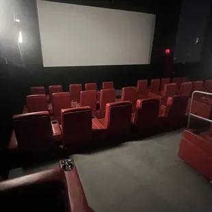 Small but comfortable theater room