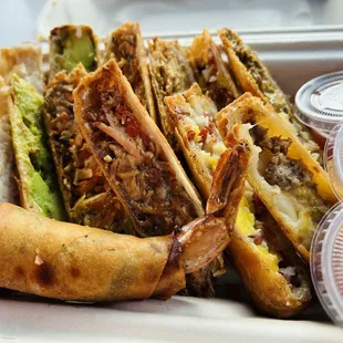 Sampler Eggrolls from Corner Rolls $20