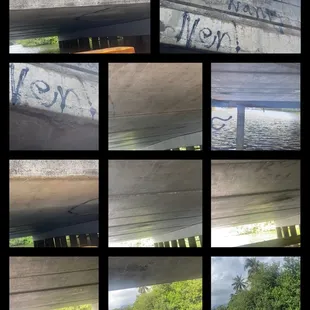 Going under the Wanaao Street bridge on the Barge. Had to duck low. Enchanted Lakes-Kae'elepulu Stream/Canal.