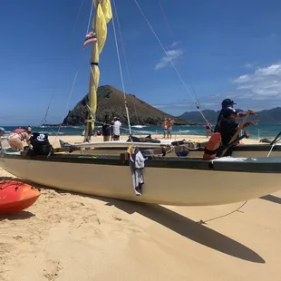 Hawaiian catamaran Sailboat