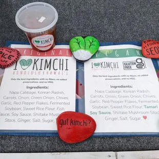 a variety of food items