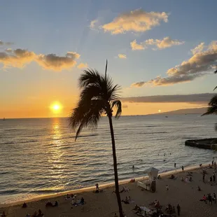 Sunset from the balcony.