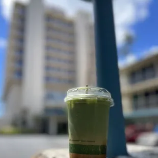 Dirty vanilla matcha