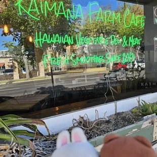 This green sign is a sticker!