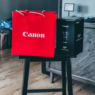 First time ever I received a Canon bag when purchasing equipment which was cool.