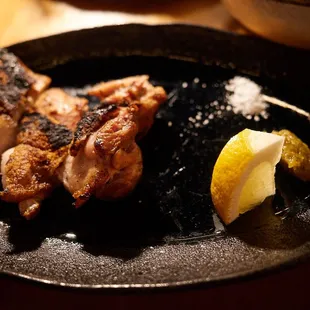 Chicken flavored with sancho pepper