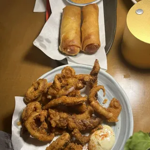 Mentaiko Cheese Spring Rolls