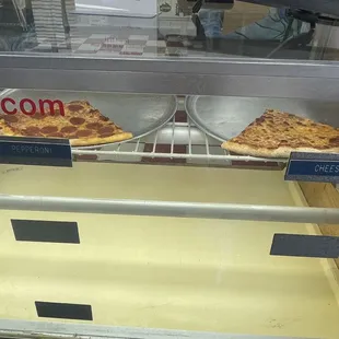 pepperoni and cheese slices