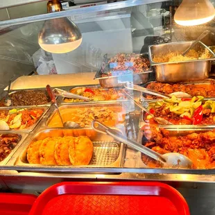 a variety of food items