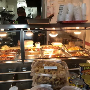 2/16/22 Jose behind the counter &amp; the turon is freaking delicious-get your own!!! those are mine hahaha