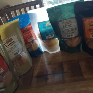 a variety of products