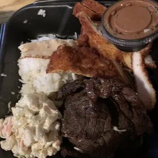 Combo - Chicken katsu and Bulgogi