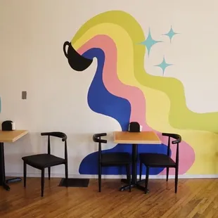 Mural wall and seating