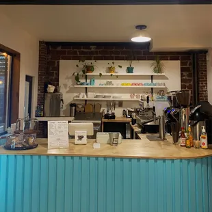 Register and coffee bar!