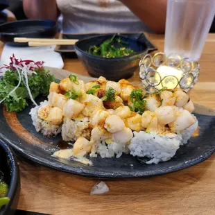 Baked Scallop CA roll