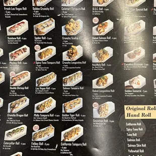 Menu (as of 11/7/24)