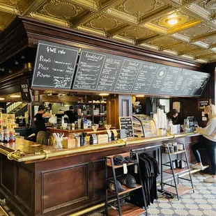 the interior of a coffee shop