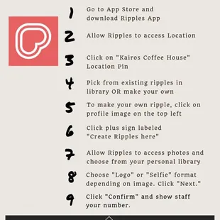 Simple Ripple instructions.