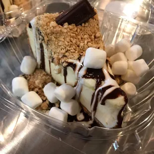 Gather around the Campfire for our S'MORES Cheesecake.