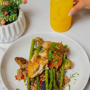 Free range chicken plate