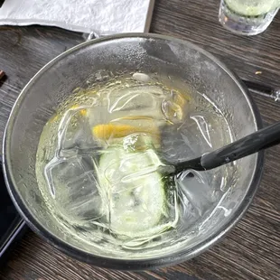 Cucumber in water for the W!