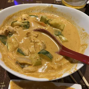 The curry is so good!