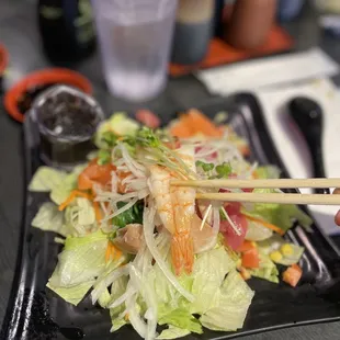 Sashimi salad