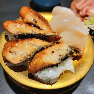 Unagi Roll (x2) and Scallop roll. Fresh and delicious!