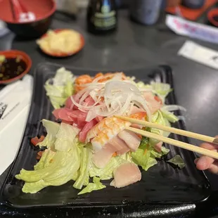 Sashimi salad $8