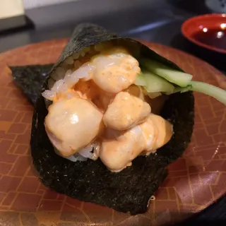 Spicy Scallop Hand Roll