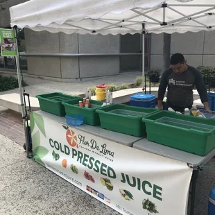 He was SOLD OUT! Only 2 bottles left by 1pm.