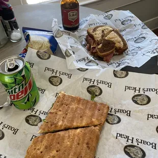 Top- Datil Rueben Bottom- Pesto