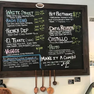 Menu board 7.15.23