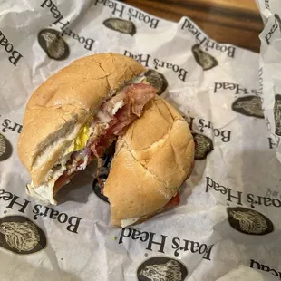 Bacon, egg, and cheese