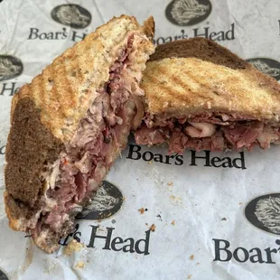 Datil Reuben on the left, hot pastrami on the right! Delicious!!! Cannot wait to try the rest of the menu!!!