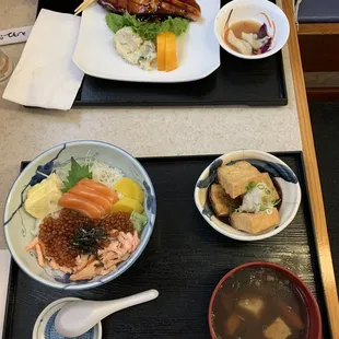 Salmon Teriyaki, Sake Ikura Don
