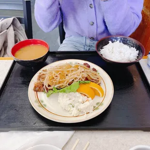 Beef Teriyaki set.