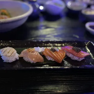 The nigiri lineup (don't sleep on their specials!)