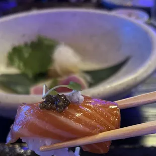 So good. This one had blue cheese and caviar