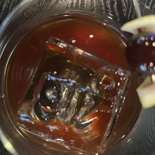 Just admiring the clear ice