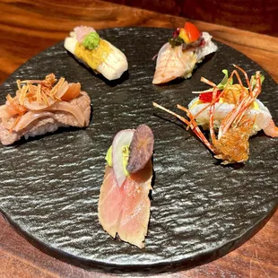 Nikkei (Peruvian style) Nigiri Sushi set